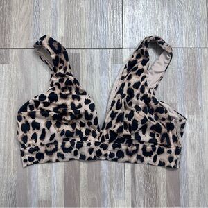 Victoria's Secret Secret Soft Unlined Leopard Print Pullover Bra Women’s Large